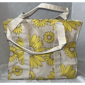 Canvas Tote Bag Yellow Sunflowers